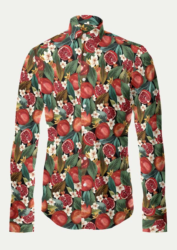 Bespoke Fruit and Floral Designed Shirt