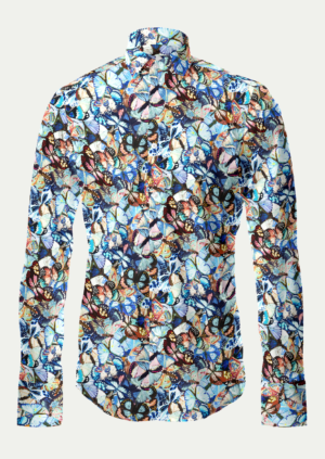 Blue Flowered Shirt